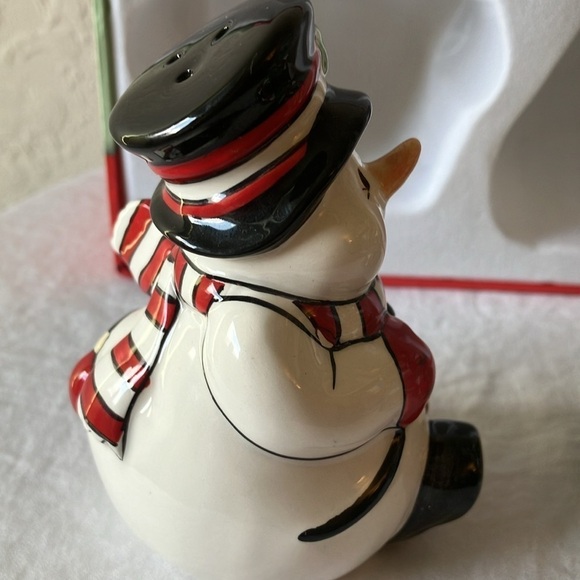 Fitz & Floyd: 2006 Cheers Snowman/Christmas Tree- Salt & Pepper Shaker - Picture 9 of 15